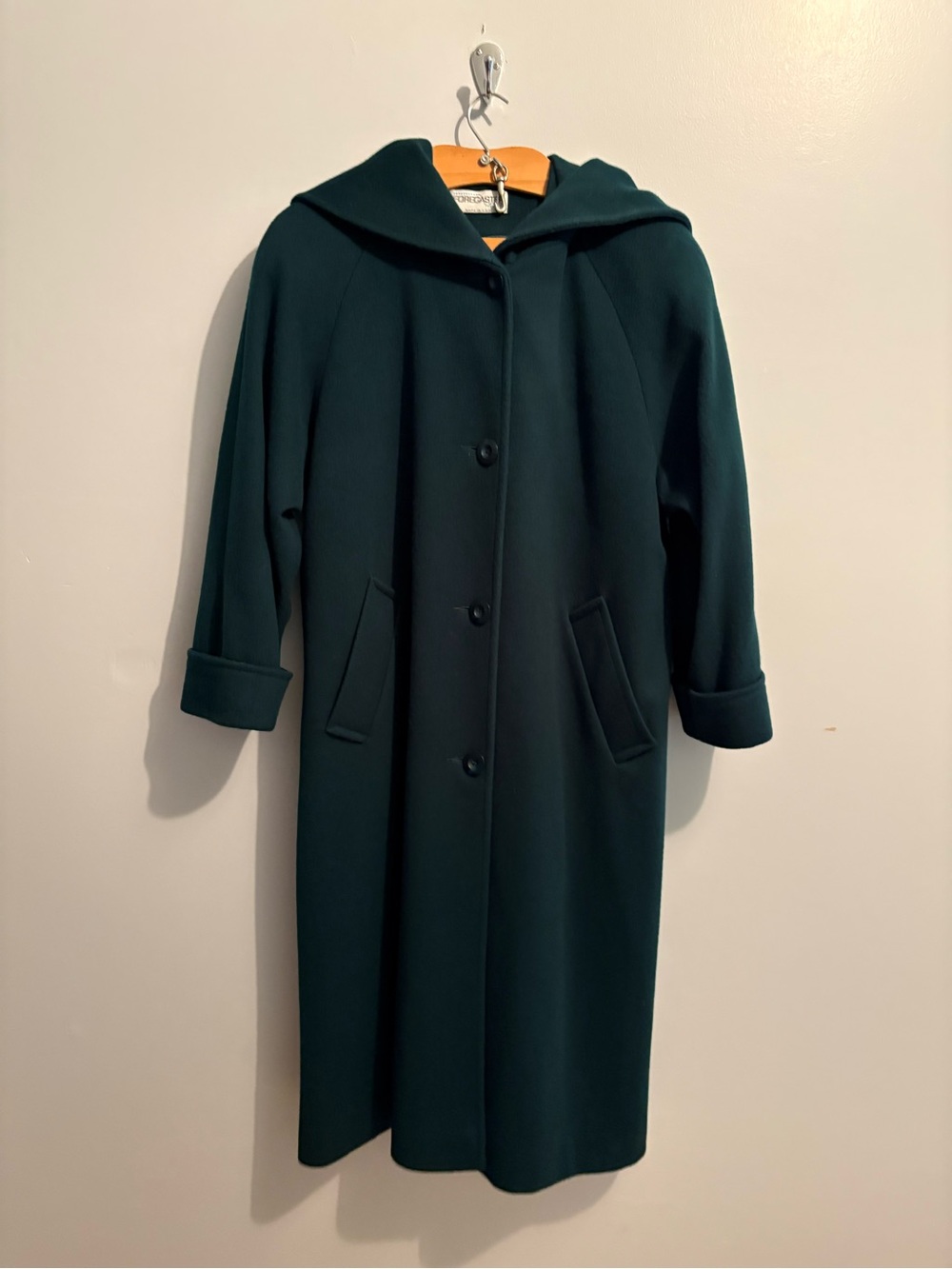 Forecaster of Boston Hooded Wool Pea Coat Outerwear Women’s Single Breasted Warm